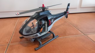 Helicóptero y figura Playmobil