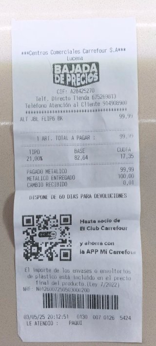 Altavoz JBL Flip 6 Negro Bluetooth