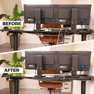 Organizador de cables blanco