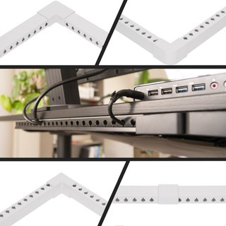 Organizador de cables blanco