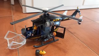 Helicóptero Playmobil con figuras