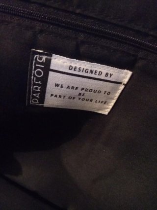 Bolso Porta Documentos Piel Negro Parfois