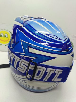 Casco Acerbis Azul + Gafas Scott