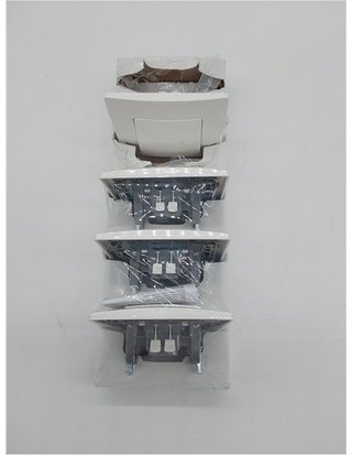 Legrand 396431 Pack 5 Interruptores conmutador 10A de la gama Niloé monoblock - mecanismo completo - color blanco
