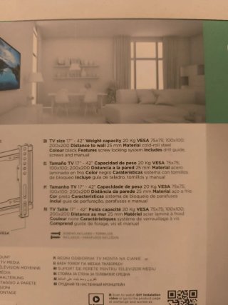 Soporte TV Mitsai 17-42 Fijo MMFM2729