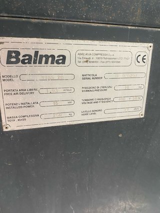 Compresor Balma VISS 2010 15kw