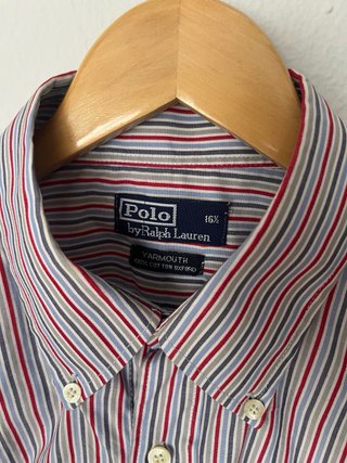 Camisa Polo Ralph Lauren Rayas Talla L