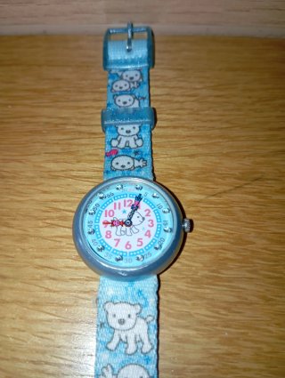 Reloj Flik Flak infantil azul con dibujos