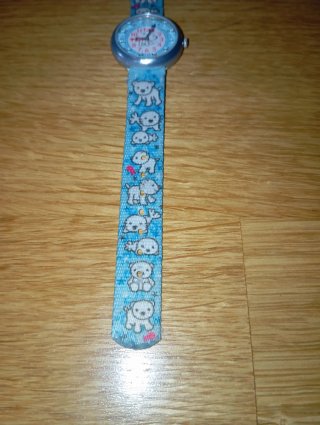 Reloj Flik Flak infantil azul con dibujos