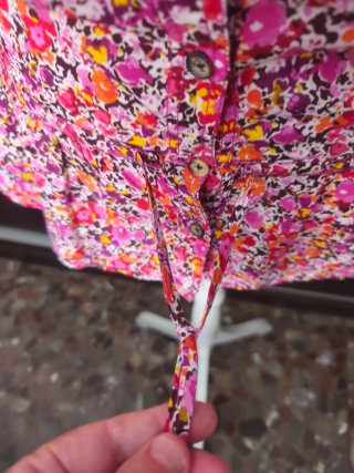 Blusa floral hombros descubiertos