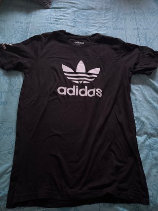 Camiseta Adidas Negra Logo Trefoil