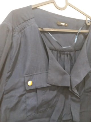 Camisa azul Unit botones dorados talla S