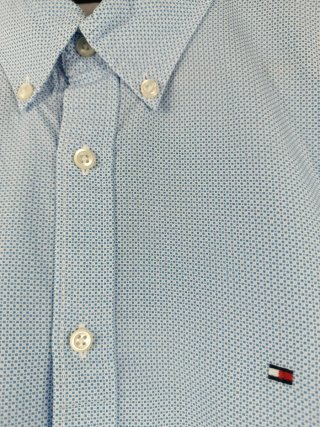 Camisa Tommy Hilfiger Micro Print Talla M