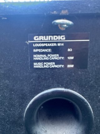 Altavoces Grundig M14 Vintage 8Ω Pareja