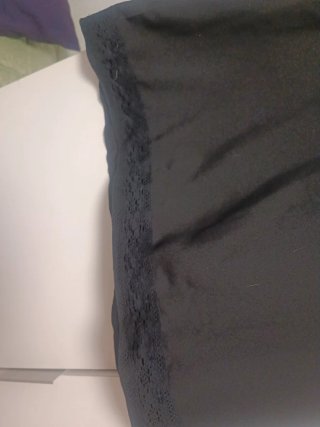 Blusa tirantes negra con cinta bordada