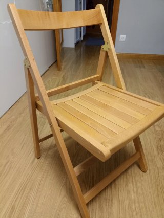 6 sillas plegables madera
