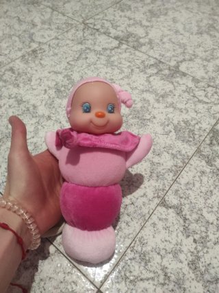 Lote peluches bebé rosa