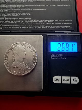 8 Reales Fernando VII 1819 Potosi