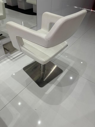 Sillón Peluquería Profesional Hidráulico Blanco