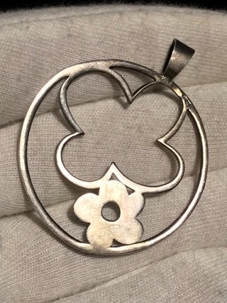 Colgante Plata Ley Flores 925 + Regalo