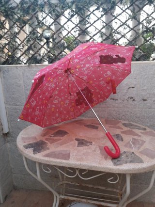 Paraguas infantil Hello Kitty rosa