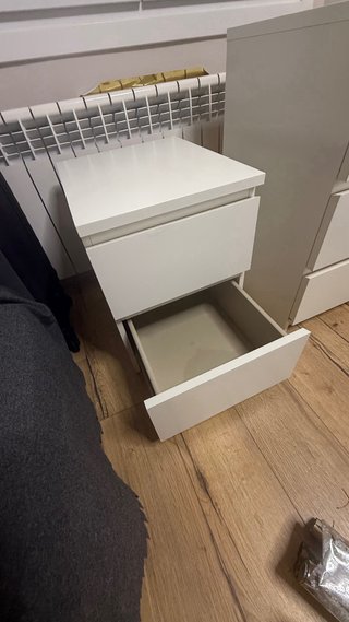 Cómoda Ikea MALM 2 cajones blanca 40x55 cm