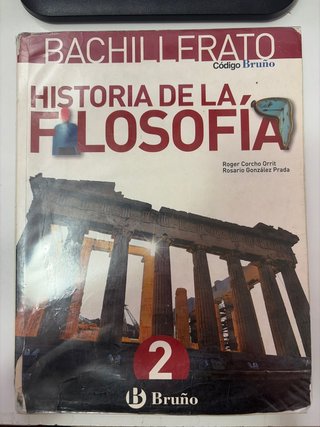 Historia de la filosofía, 2 Bachillerato