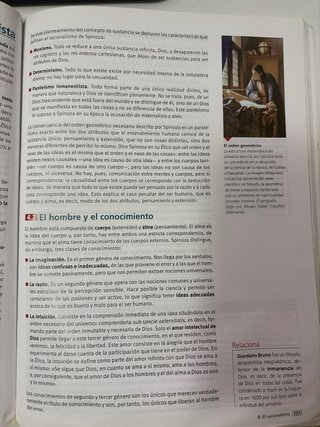 Historia de la filosofía, 2 Bachillerato