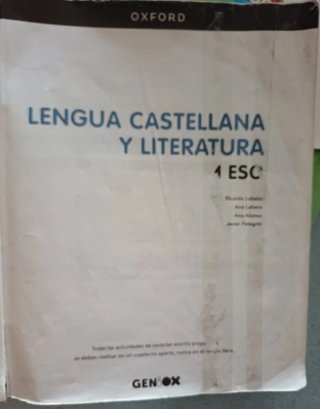 Lengua castellana y literatura 1o ESO