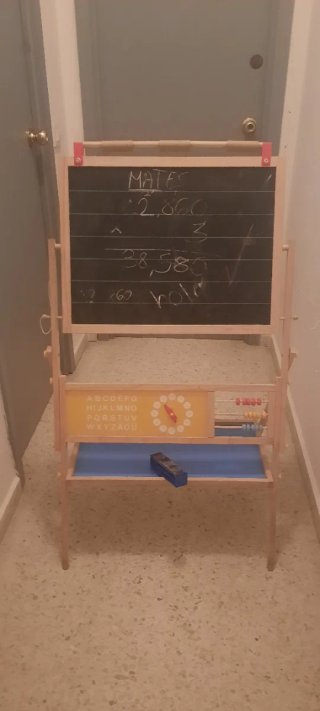Pizarra infantil de madera