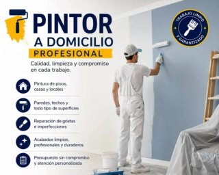 Pintor a domicilio profesional