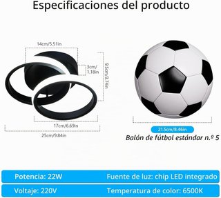 Plafón LED techo 22W (2uds)