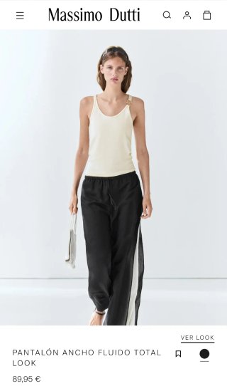 Pantalón ancho Massimo Dutti Talla 34