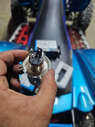 Bombillas H4 LED con Aro Azul