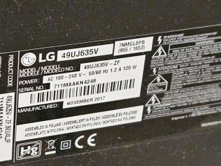 Televisor LG Smart TV Negro