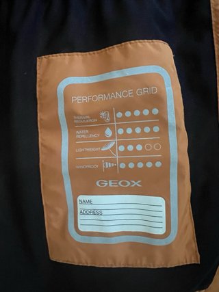 Chaqueta Geox Multiplicity impermeable camel – T38