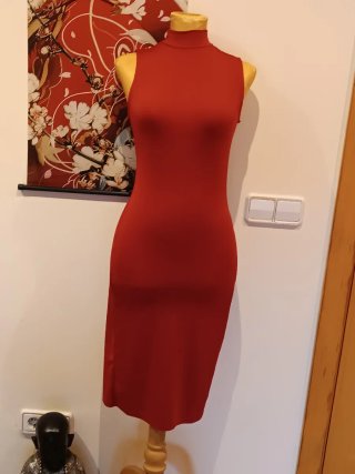 Vestido rojo sin mangas