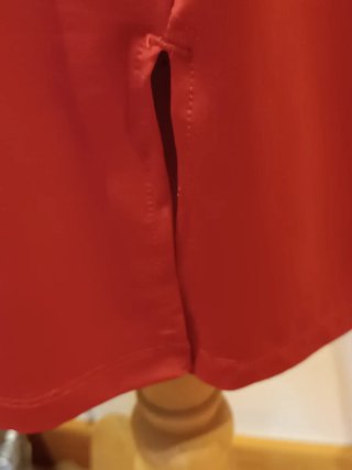 Vestido rojo sin mangas