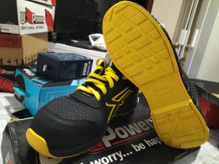 Zapatos seguridad U Power Talla 45 Negro/Amarillo