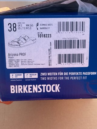 Birkenstock Arizona Nere 38 Nuove