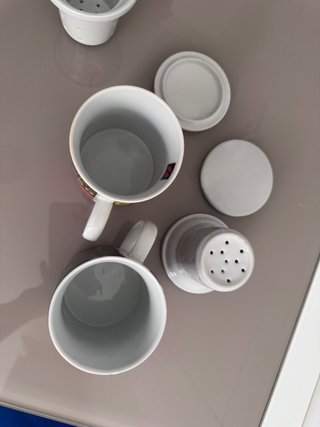 Dos Tazas de cerámica para infusiones
