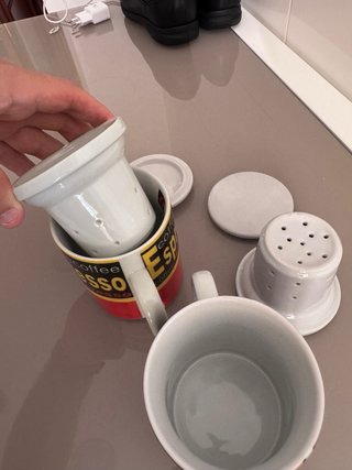 Dos Tazas de cerámica para infusiones
