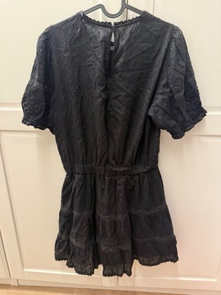 Vestido Zara Negro Brocado