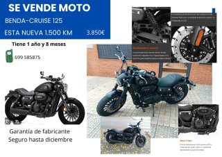 Benda Cruise 125 - Moto Custom Negra