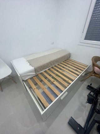 Cama nido blanca con cajones