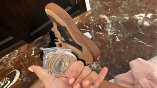 Zapatillas Vans Marrones y Beige