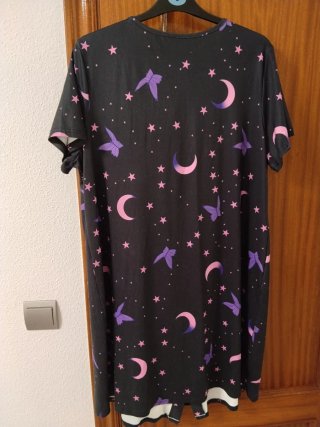Vestido de dormir estampado lunas y estrellas