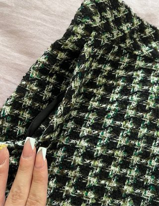 Falda Tweed Cuadros Talla XS