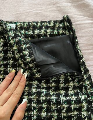 Falda Tweed Cuadros Talla XS