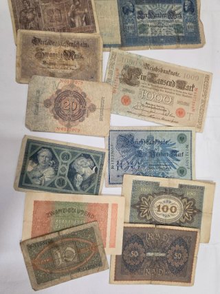 Lote Billetes Alemanes centenarios
